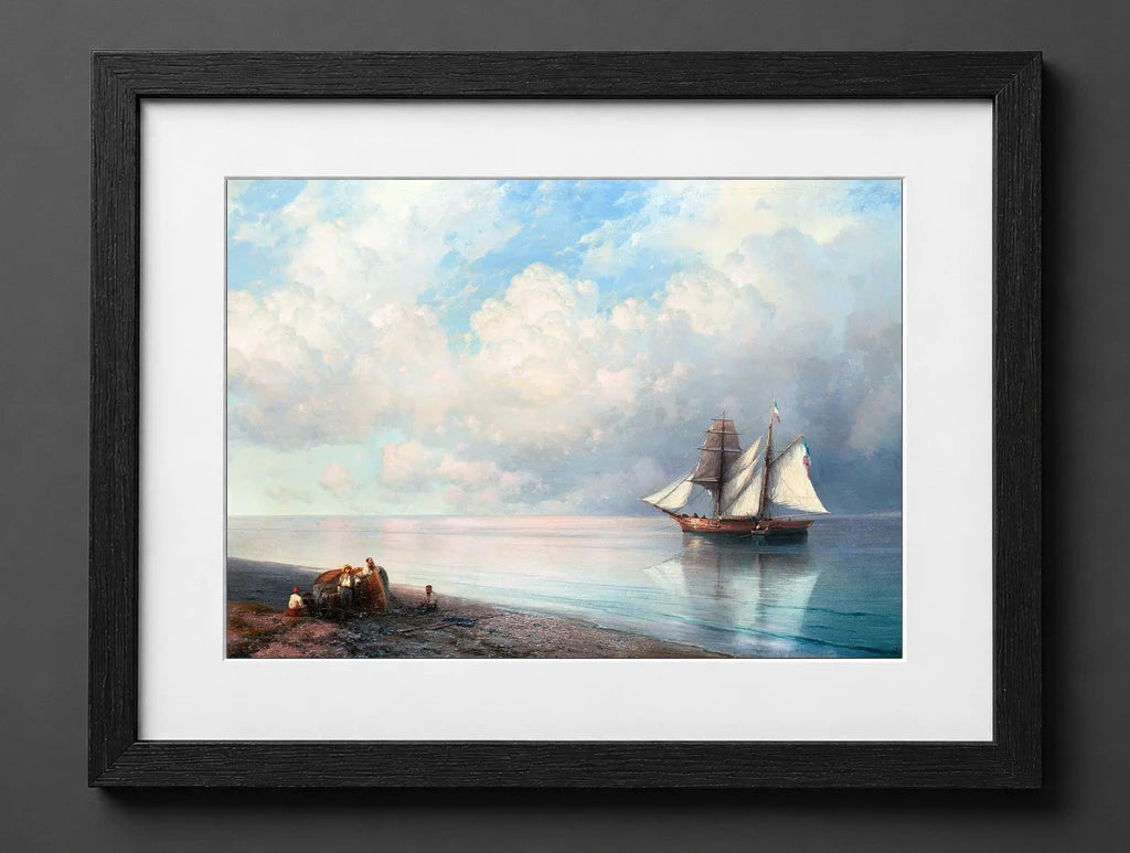 Ivan Aivazovsky - Calm Early Evening Sea - (mockup) - CZB