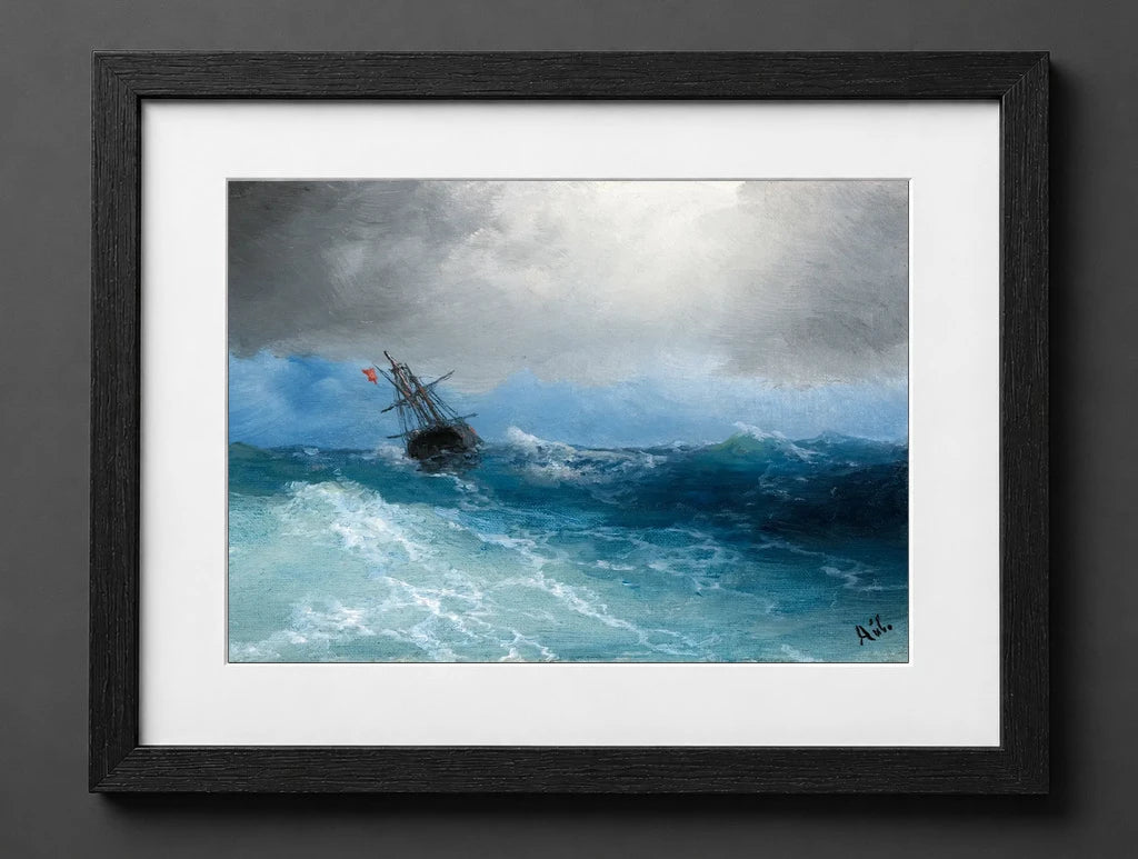 Ivan Aivazovsky - Gathering Storm - (mockup) - CZB