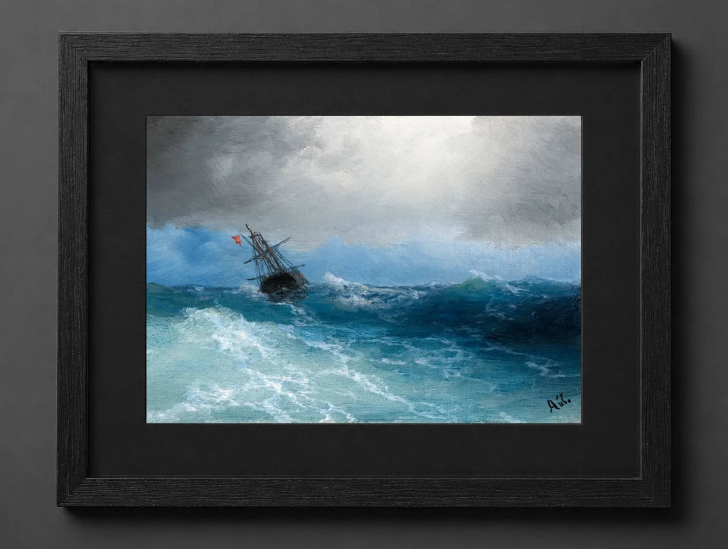 Ivan Aivazovsky - Gathering Storm - (mockup) - CZCZ
