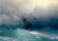 Ivan Aivazovsky - Ship on Stormy Seas (Full)