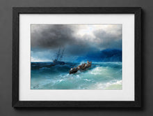 Ivan Aivazovsky - Storm over the Black Sea - (mockup) - CZB