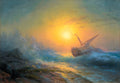Ivan Aivazovsky - Stormy Sea in the Sunset (Full)