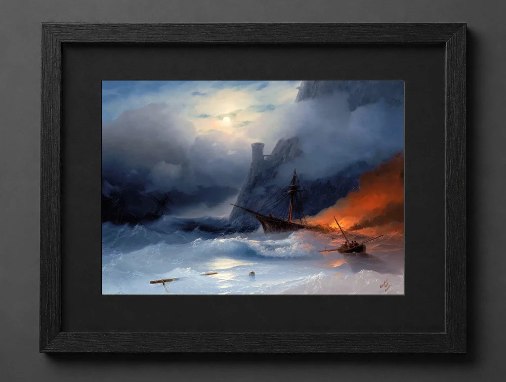 Ivan Aivazovsky - Tempest - (mockup) - CZCZ