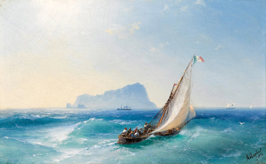 Ivan Aivazovsky - Zatoka Neapolitańska z widokiem na Capri