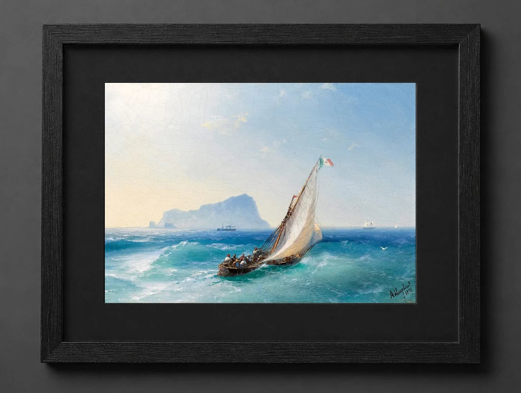 Ivan Aivazovsky - The Bay of Naples with Capri - (mockup) - CZCZ