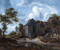 Jacob Van Ruisdael - Farmhouses on a High Road (Full)
