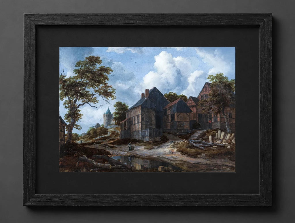 Jacob Van Ruisdael - Farmhouses on a High Road - (mockup) - CZCZ