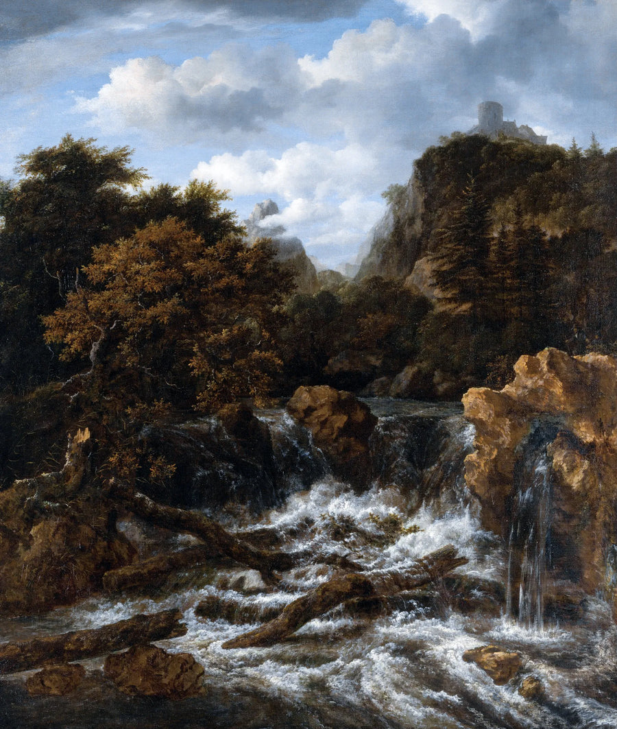 Jacob Van Ruisdael - Norweski pejzaż z wodospadem
