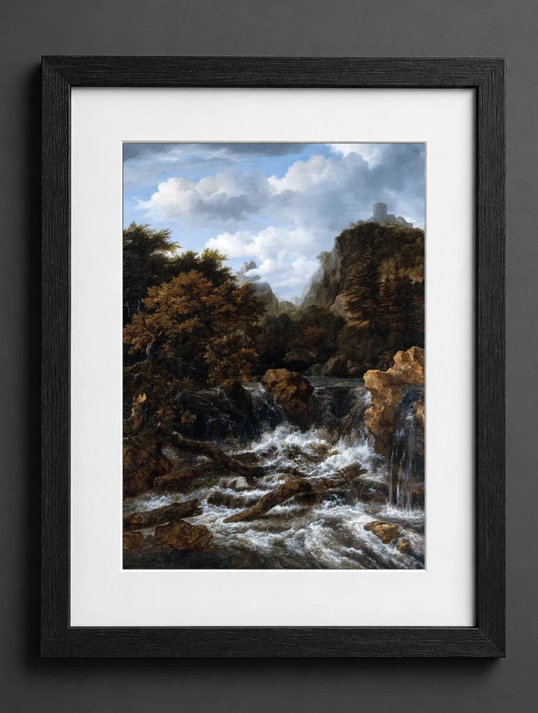 Jacob Van Ruisdael - Norwegian Landscape with Waterfall - (mockup) - CZB
