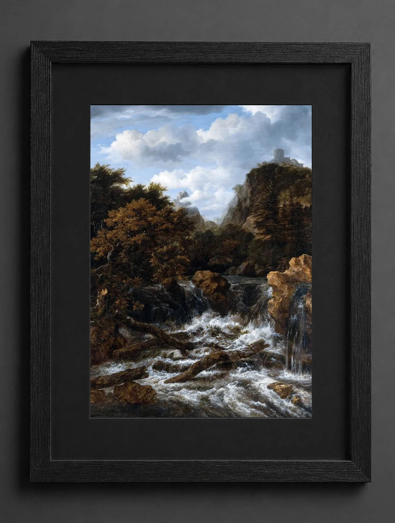 Jacob Van Ruisdael - Norwegian Landscape with Waterfall - (mockup) - CZCZ