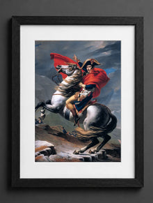 Jacques-Louis David - Napoleon at the Great St. Bernard - (mockup) - CZB