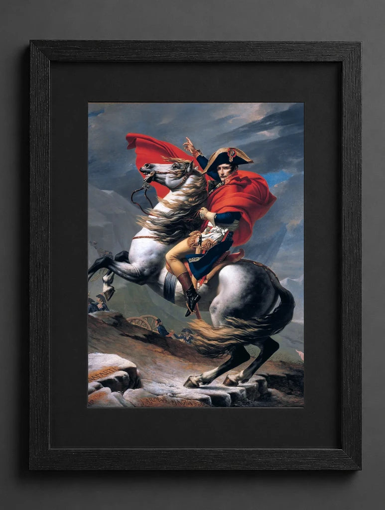 Jacques-Louis David - Napoleon at the Great St. Bernard - (mockup) - CZCZ
