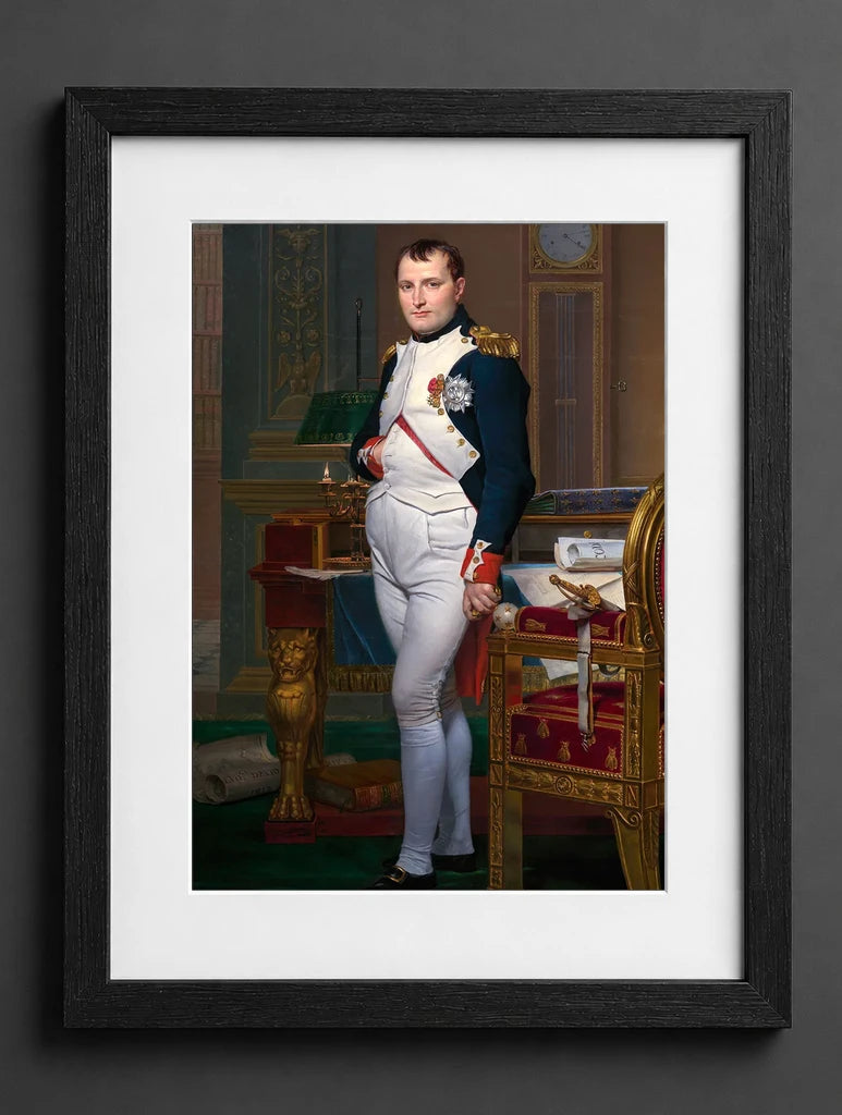 Jacques-Louis David - The Emperor Napoleon in His Study at the Tuileries - (mockup) - CZB