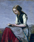 Jean-Baptiste-Camille Corot - Girl Reading (Full)