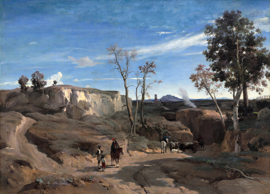 Jean-Baptiste-Camille Corot - La Cervara, Kampania Rzymska
