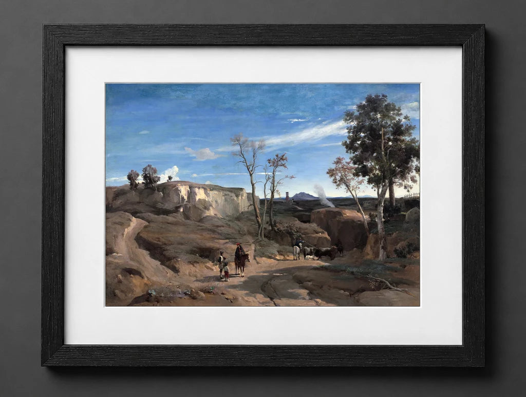 Jean-Baptiste-Camille Corot - La Cervara, the Roman Campagna - (mockup) - CZB
