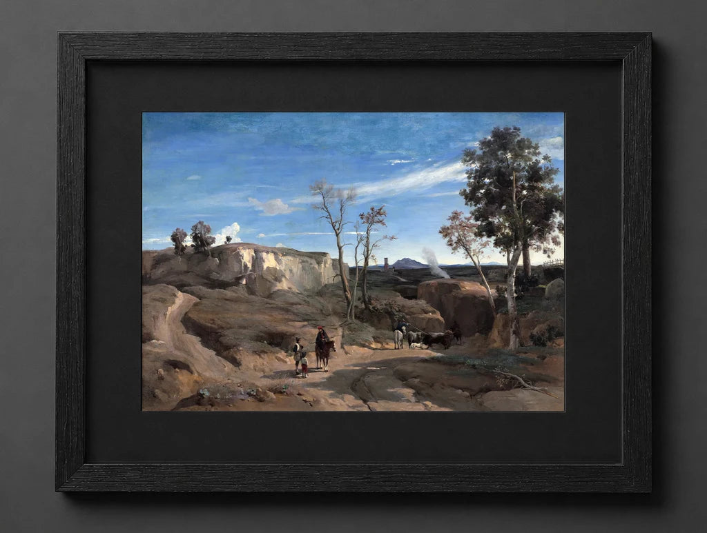 Jean-Baptiste-Camille Corot - La Cervara, the Roman Campagna - (mockup) - CZCZ