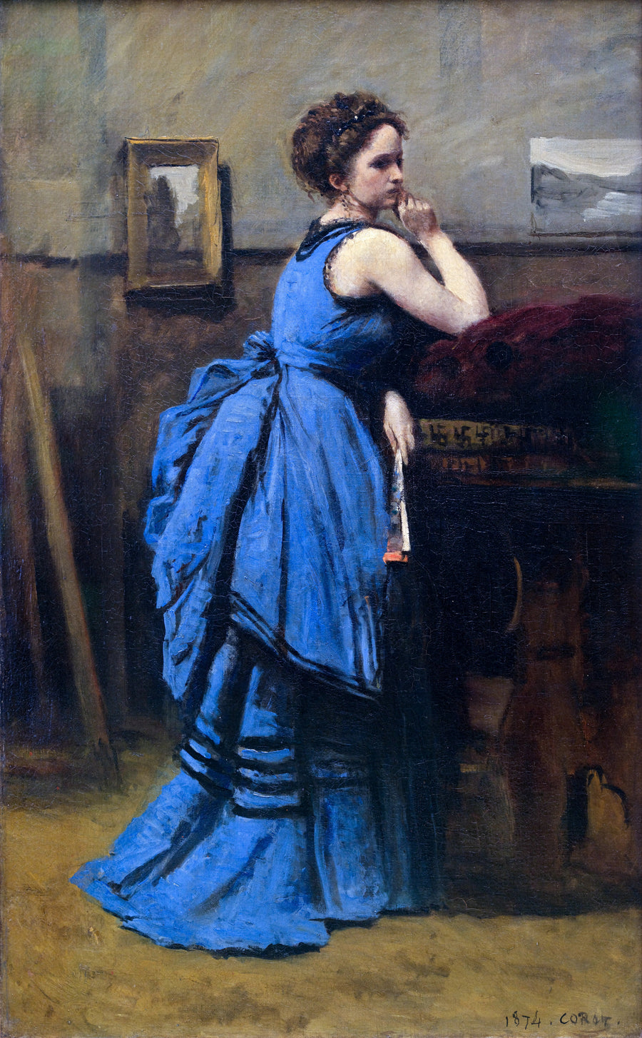 Jean-Baptiste-Camille Corot - Dama w błękicie