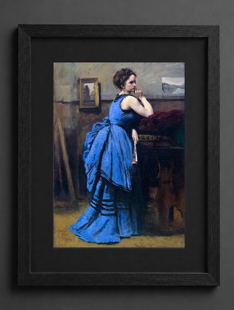 Jean-Baptiste-Camille Corot - Lady in Blue - (mockup) - CZCZ