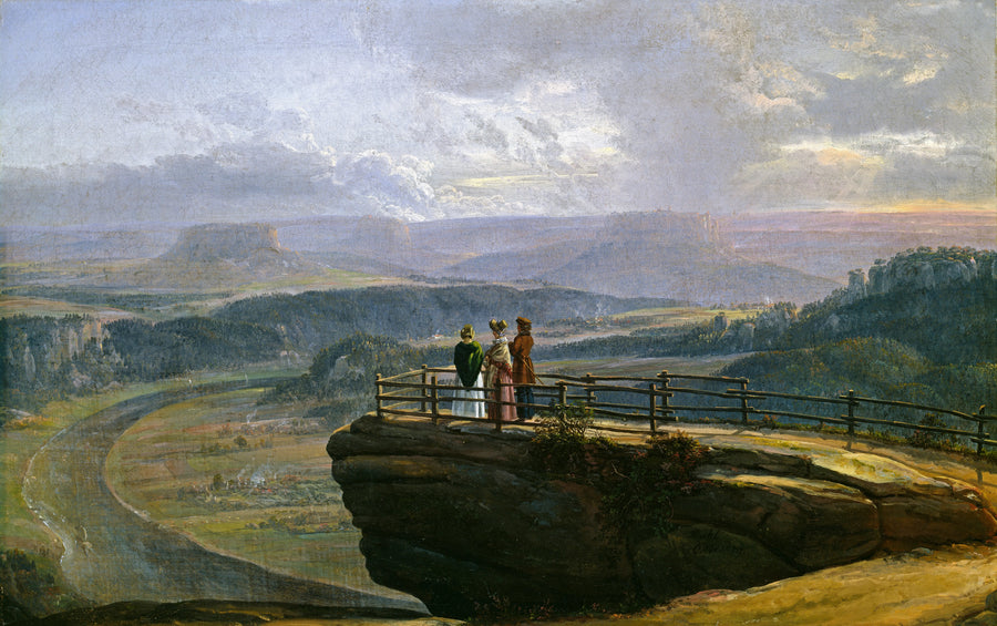 Johan Dahl - Widok z Bastei