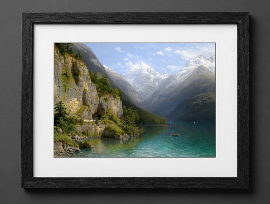 Johann Joseph Jansen - View of Lake Lucerne - (mockup) - CZB