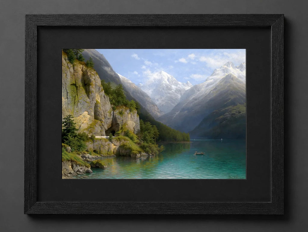 Johann Joseph Jansen - View of Lake Lucerne - (mockup) - CZCZ