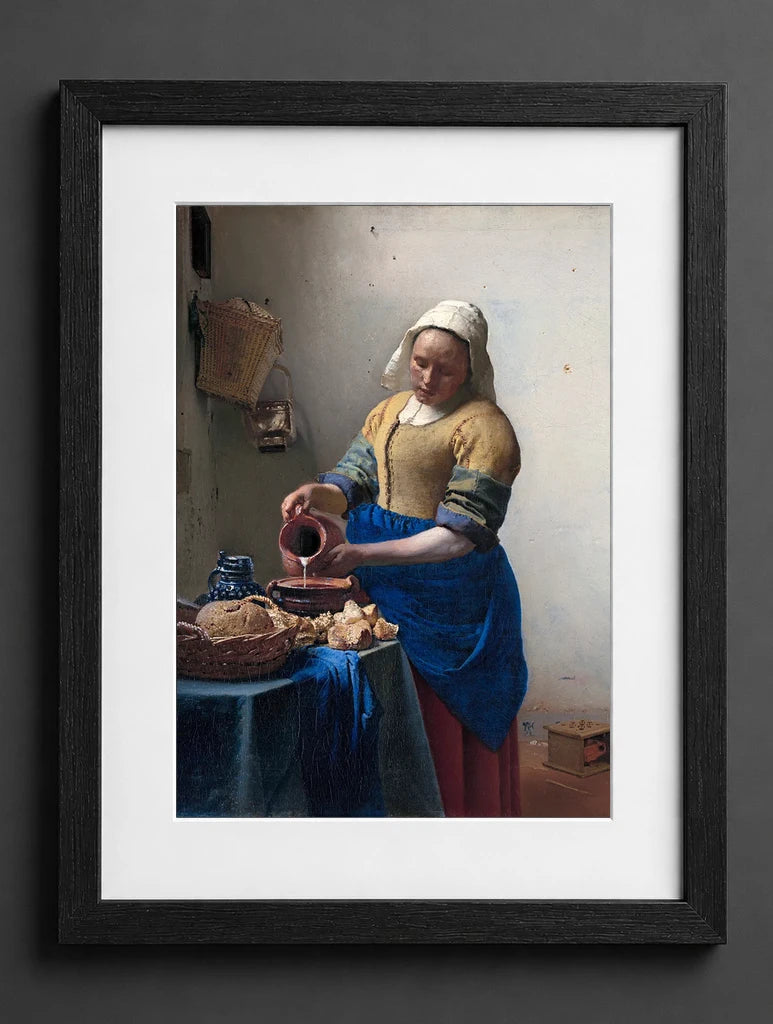 Johannes Vermeer - The Milkmaid - (mockup) - CZB
