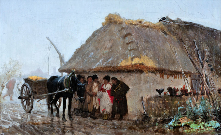 Józef Chełmoński - Przed deszczem