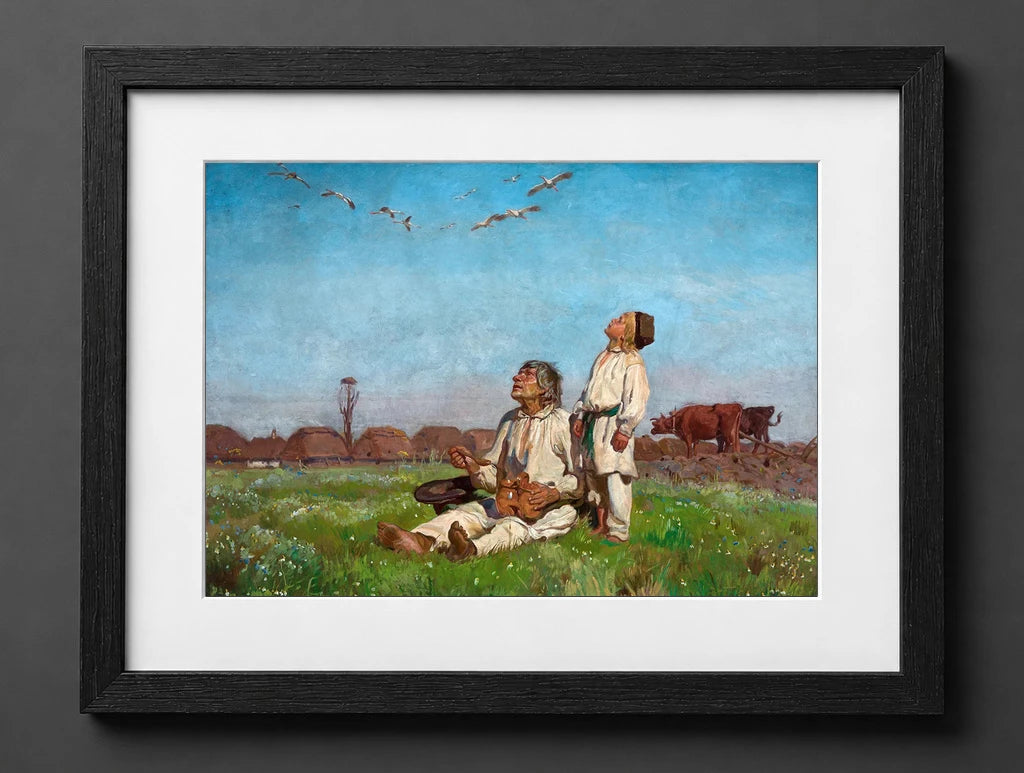 Józef Chełmoński - Bociany - (mockup) - CZB