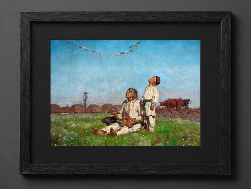 Józef Chełmoński - Bociany - (mockup) - CZCZ
