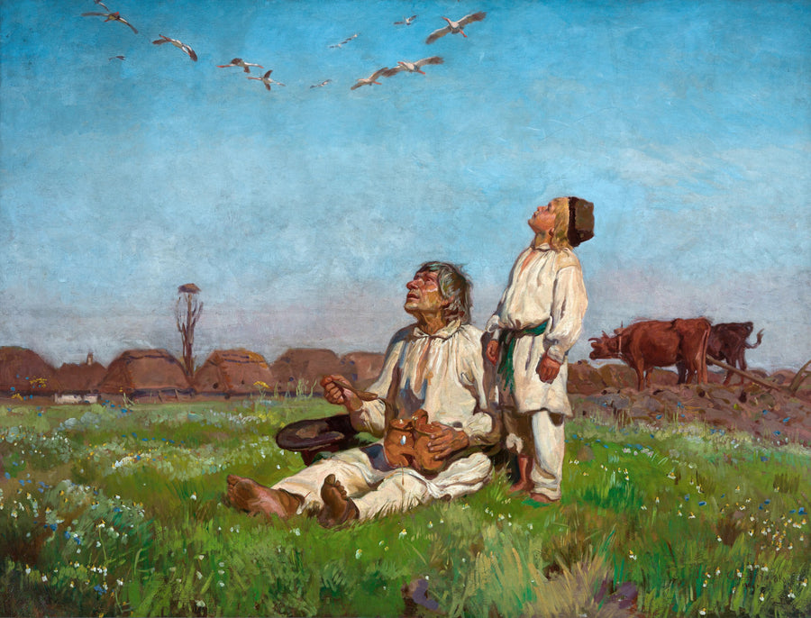 Józef Chełmoński - Bociany