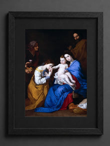 Jusepe Ribera - The Holy Family with Saints Anne and Catherine of Alexandria - (mockup) - CZCZ