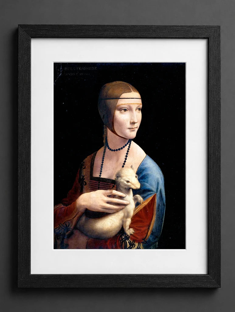 Leonardo Da Vinci - Lady with an Ermine - (mockup) - CZB