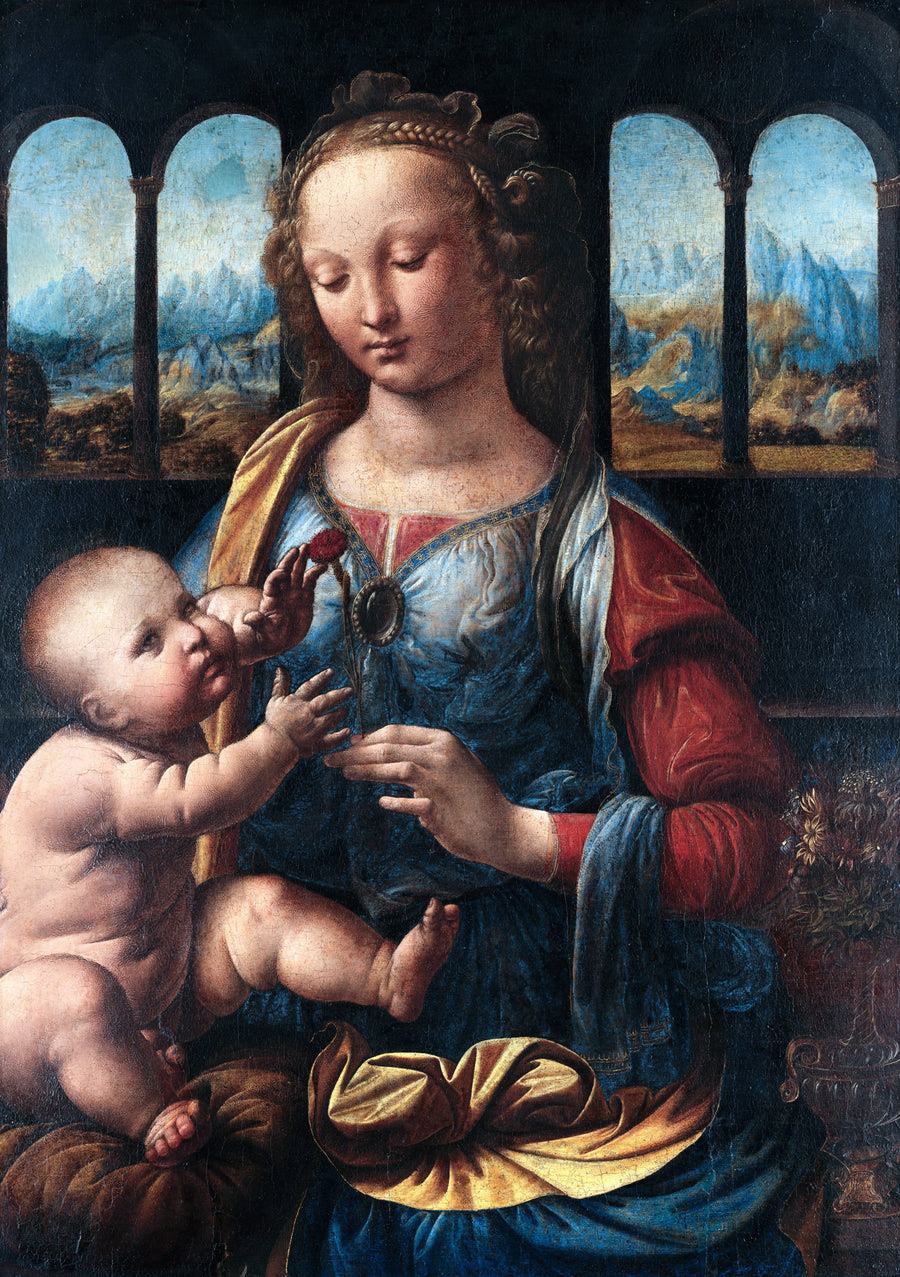 Leonardo Da Vinci - Madonna z goździkiem