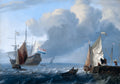 Ludolf Bakhuizen - Seascape Dutch Frigate Towing a Skifz (Full)