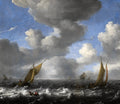 Ludolf Bakhuizen - Seascape and Fishing Boats (Full)