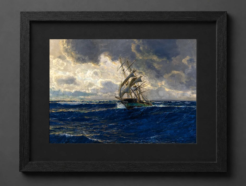 Michael Zeno Diemer - A Three-Master at Sea - (mockup) - CZCZ