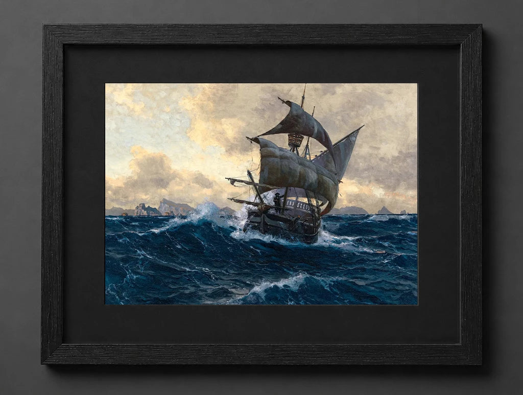 Michael Zeno Diemer - The Flying Dutchman (Two-Masted Cog with Billowing Sails) - (mockup) - CZCZ