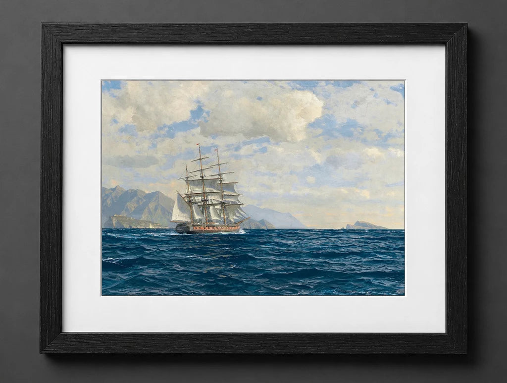 Michael Zeno Diemer - Three-Master in the Strait of Messina - (mockup) - CZB