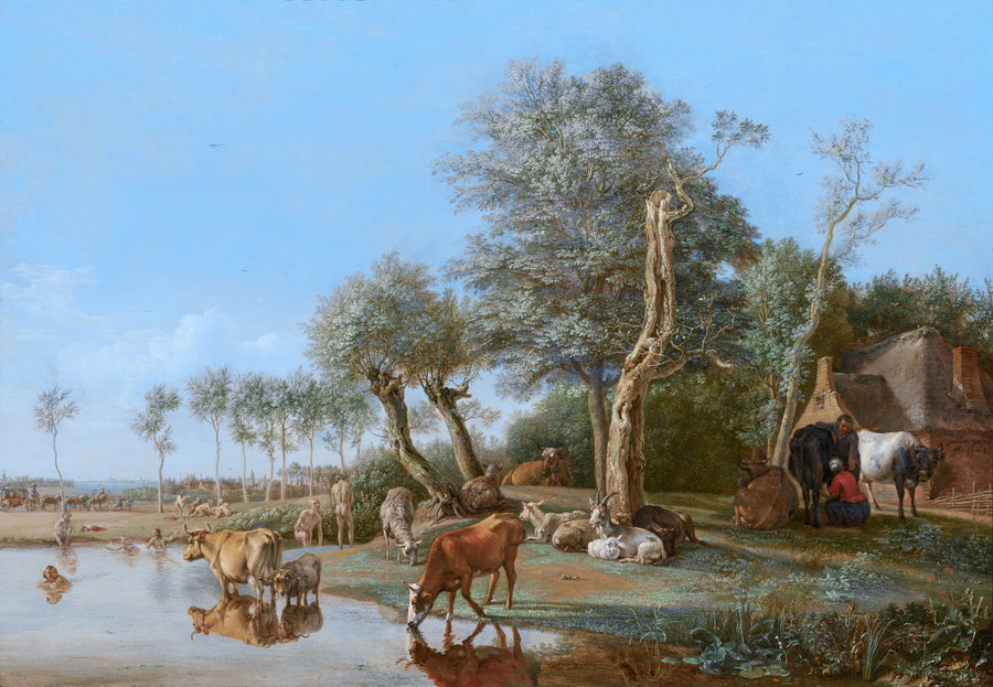 Paulus Potter - Krowy odbijające się w wodzie