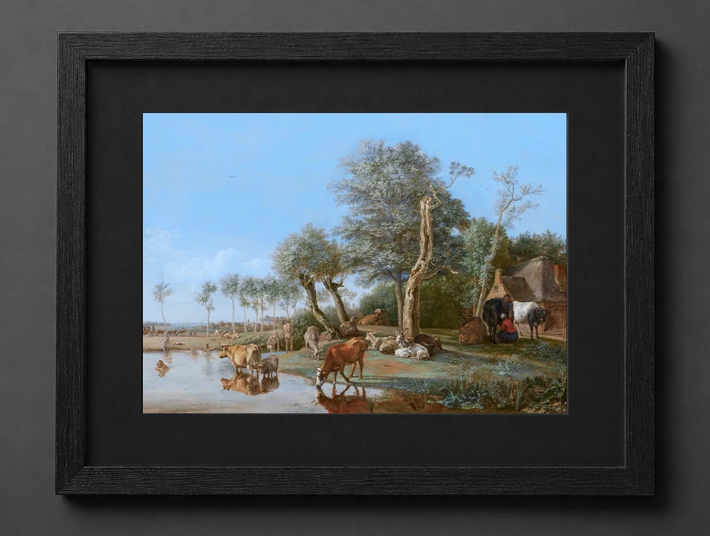 Paulus Potter - Cows Reflected in the Water - (mockup) - CZCZ