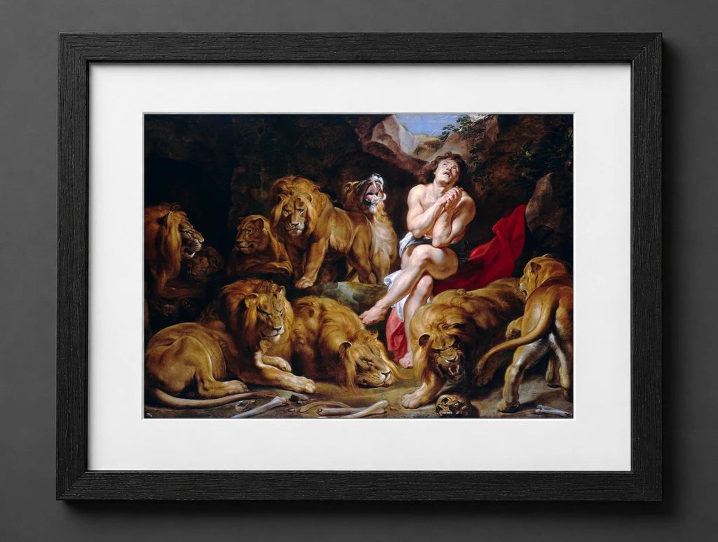 Peter Paul Rubens - Daniel in the Lions' Den - (mockup) - CZB