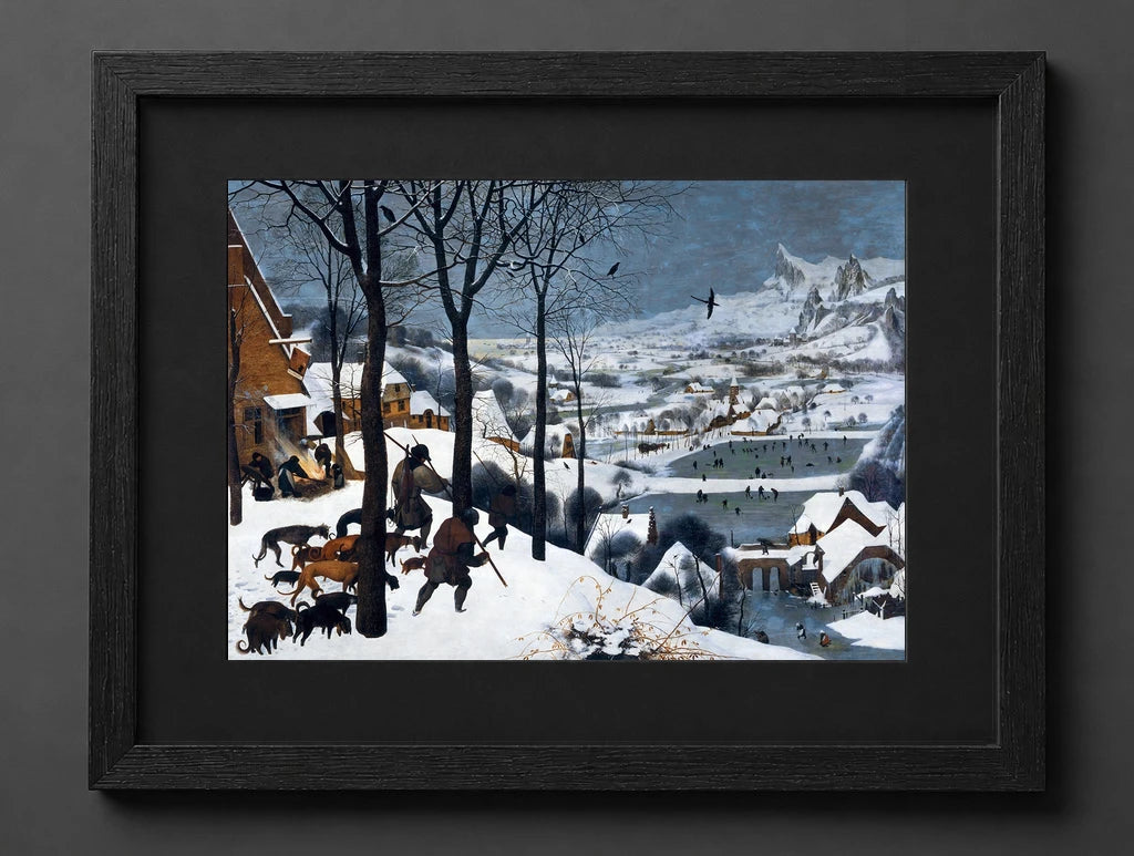 Pieter Bruegel (starszy) - The Hunters in the Snow - (mockup) - CZCZ