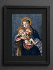 Sandro Botticelli - Madonna z Dzieciątkiem, koroną cierniową i trzema gwoźdźmi - (mockup) - CZCZ