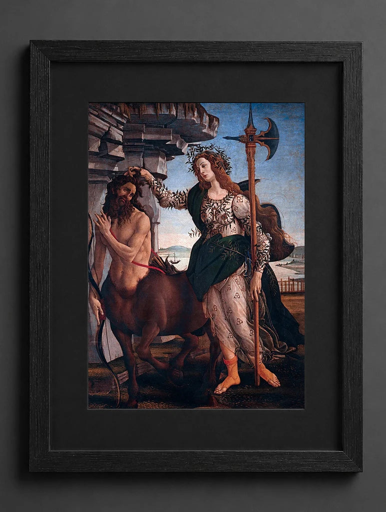 Sandro Botticelli - Pallas i Centaur - (mockup) - CZCZ