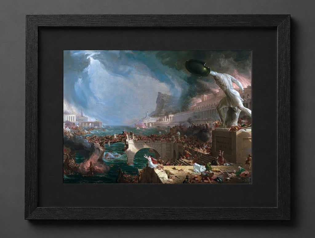 Thomas Cole - The Course of Empire Destruction - (mockup) - CZCZ