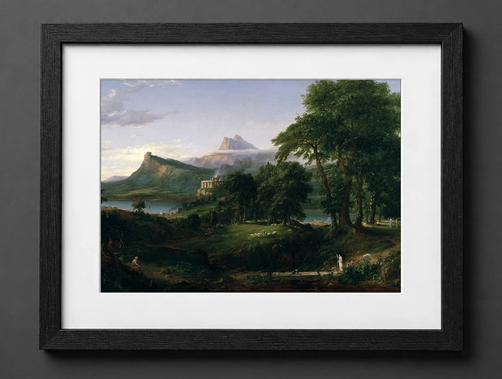 Thomas Cole - The Course of Empire the Arcadian or Pastoral State - (mockup) - CZB