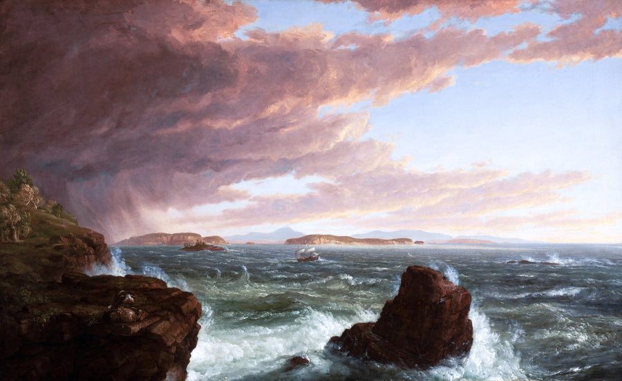 Thomas Cole - Widok na zatokę Frenchman's Bay z wyspy Mount Desert, po szkwale