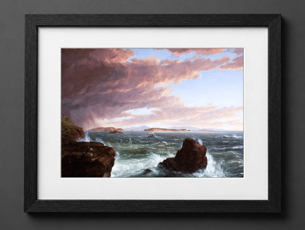 Thomas Cole - Views Across Frenchman's Bay from Mt. Desert Island, After a Squall - (mockup) - CZB
