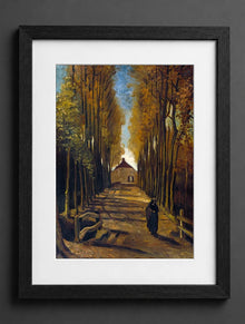 Vincent Van Gogh - Avenue of Poplars in Autumn - (mockup) - CZB